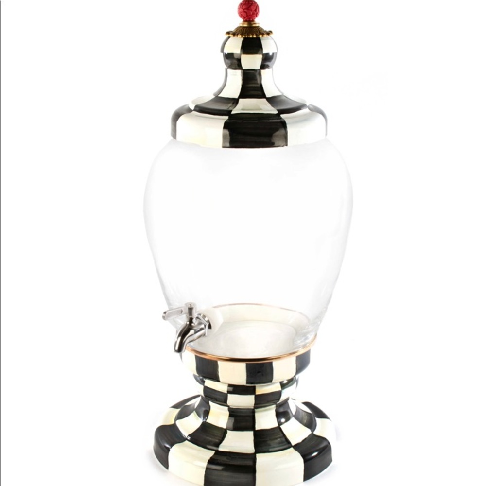 MacKenzie-Childs Enamel Beverage Hostess Brand New